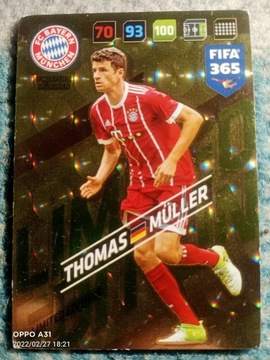 Thomas Müller limited edition FIFA 365 Panini