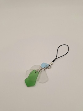 Zawieszka sea glass morskie szkło breloczek