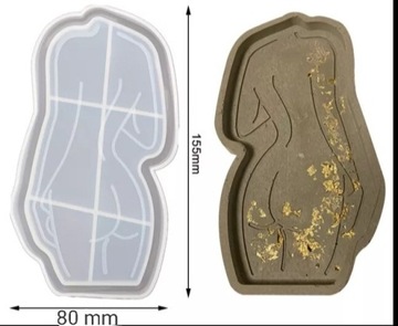 Forma silikonowa podstawka ciało kobiety do żywic 