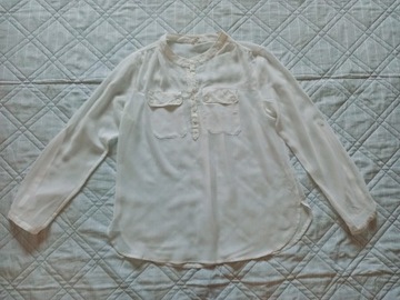 Biała bluzka koszulowa 38