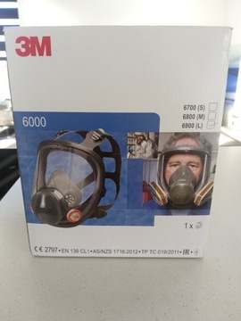 3M 6900, 6800 Maska pełna 3M serii 6000 L.