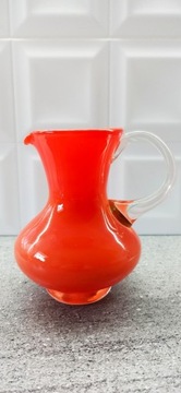 Wazon szklany amarantowy soczewka czerwony