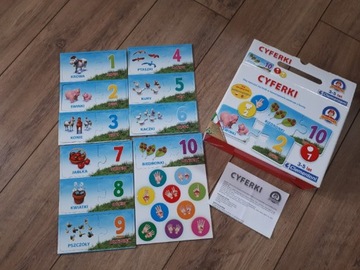Cyferki gra polsko- angielska dla dzieci 3-5 lat 