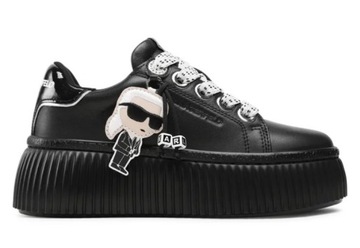 Nowe Karl Lagerfeld Sneakersy KL42376N Black Lthr