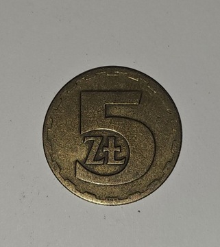 Moneta 5 zł 1976 Bez znaku mennicy