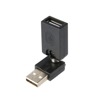 USB 2.0 męski na USB żeńskie, 360 stopni obrót o d