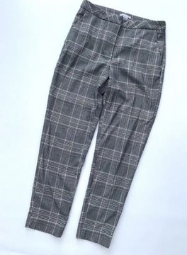 H&M spodnie w kratkę Cygaretki Do biura XS
