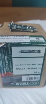 Kołek molly stalco 6x37/45 gipskarton