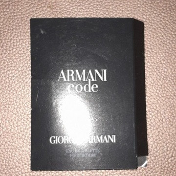 Perfumy męskie, Armani code,woda toaletowa 1,2ml