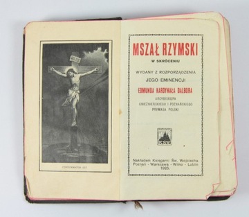 Mszał Rzymski w skróceniu 1925 r.