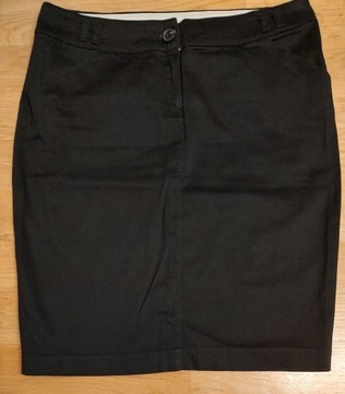 Bawełniana czarna ołówkowa spódnica Mango 36 S