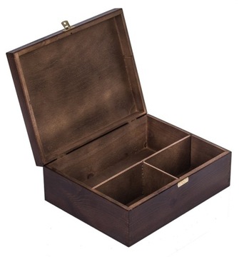 Skrzynka drewniana kuferek organizer pudełko ślub