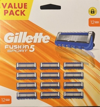 Gillette fusion ostrza 12szt sport 