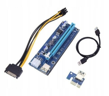 Riser 009S - Najnowszy model - PCI-E 1x-16x USB3.0