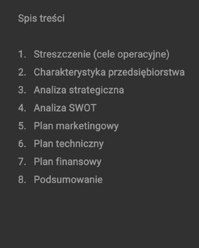 Biznes plan - firma transportowa (przewóz osób)