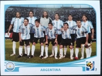 106 Argentina Team Photo 2010 Panini World Cup
