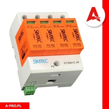 Ogranicznik przepięć Typ 1+2 30kA SIMTEC 85201010