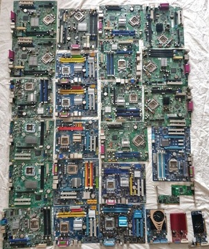 Złom komputerowy - płyty główne uszkodzone