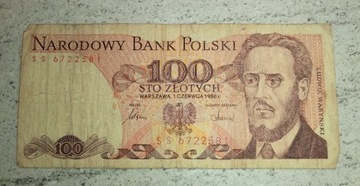 100 zł 1986  seria SS