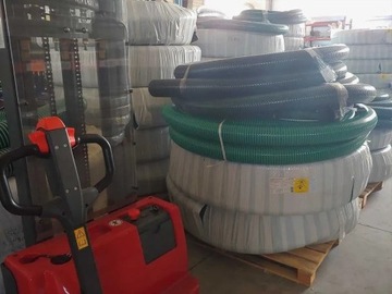 Nowe węże PVC fi 100 do 150 beczkowóz AGRO GAMRAT