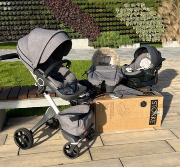 Wózek STOKKE Xplory V5 - Black Edition Melange 4w1