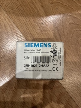 Styki pomocnicze Siemens 3RH1921-2HA22