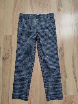 H&M damskie spodnie cygaretki 7/8 40 L wzór 