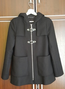 Krótki płaszcz Zara XS czarny 