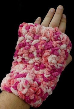 Rękawiczki bez palców ręcznie robiona