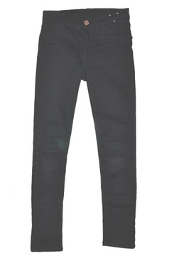 H&M CZARNE JEANSY SPODNIE RURKI SLIM 134 8-9 LA