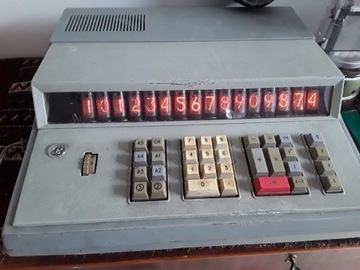 Kalkulator vintażny ISKRA 122 1977r NIXIE in-14  