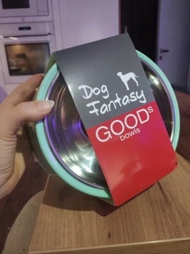 Miska na wodę dla psa 0,7l miętowa Dog Fantasy