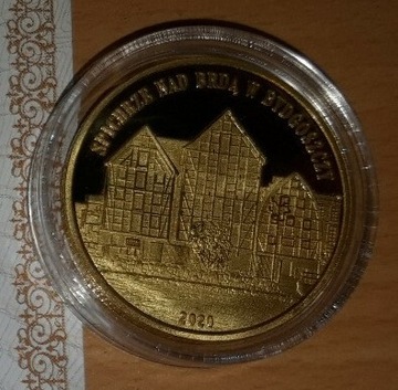 Medal Spichrze nad Brdą w Bydgoszczy-złota polska