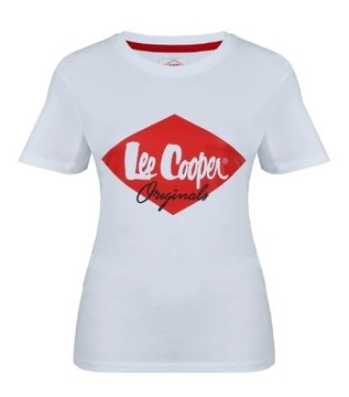 Lee cooper - koszulka damska - biała  XS