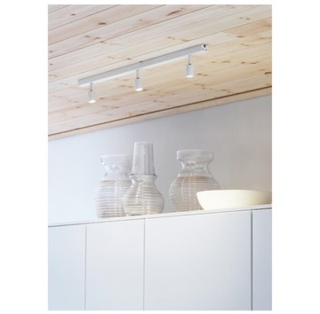 IKEA BÄVE Lampa sufitowa LED, 3 reflektory, biały