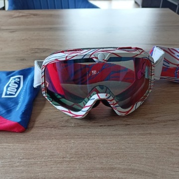 100% STO PROCENT Gogle Barstow Classic Goggles Death Spray Custom 