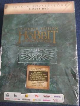 Hobbit Pustkowie Smauga edycja rozszerzona 5 dvd.