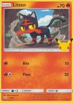 Litten - karta Pokemon (McDonald's 2021)