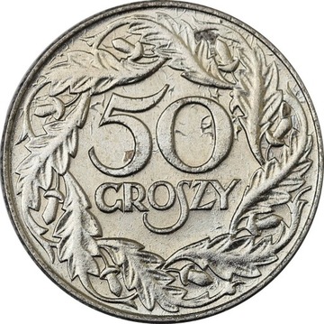 50 gr groszy 1938 Żelazo Niklowane Stan 1/1-
