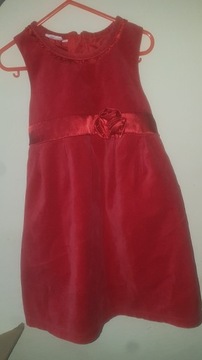 Sukienka czerwona rozmiar 110 świąteczna elegancka