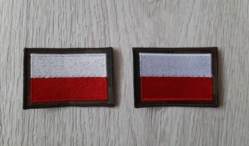 Naszywki - flaga RP na mundur polowy - 2 szt.