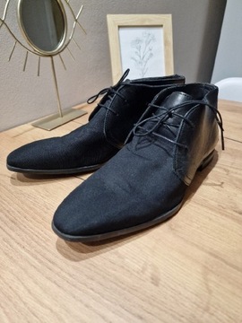 Męskie botki skórzane sztyblety eleganckie buty