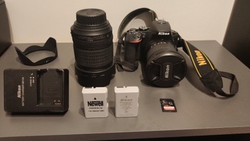 Nikon D5600 + Obiektywy (Nikkor 10-20)Karta 128GB 