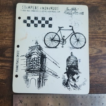 Stemple gumowe Stampers Anonymous Tim Holtz - Pen and Pencil CMS072