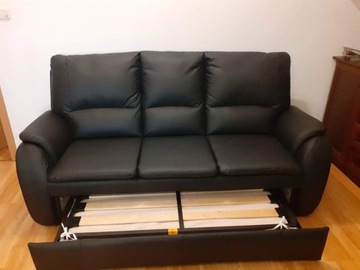 Nowa Sofa z fotelem ze skóry