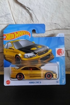 Honda Civic Si Hot Wheels złota JDM