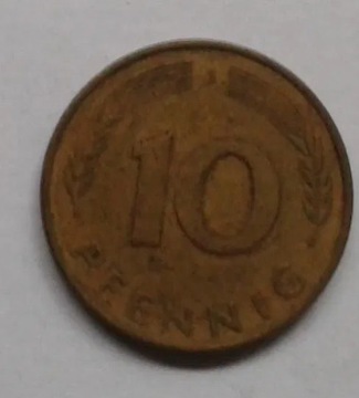 Moneta niemiecka 10 PFENNIG fenigów BRD RFN z 1979