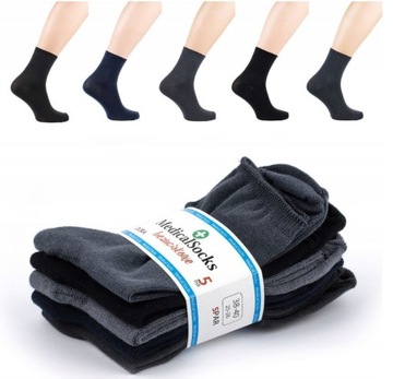 Trzypak skarpety bezuciskowe MEDICAL SOCKS 38-40