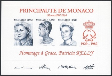 Monako 2004 - MonacoPhil2004, czarnodruk, Słania