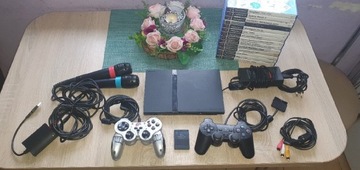 Konsola PlayStation 2 slim z grami